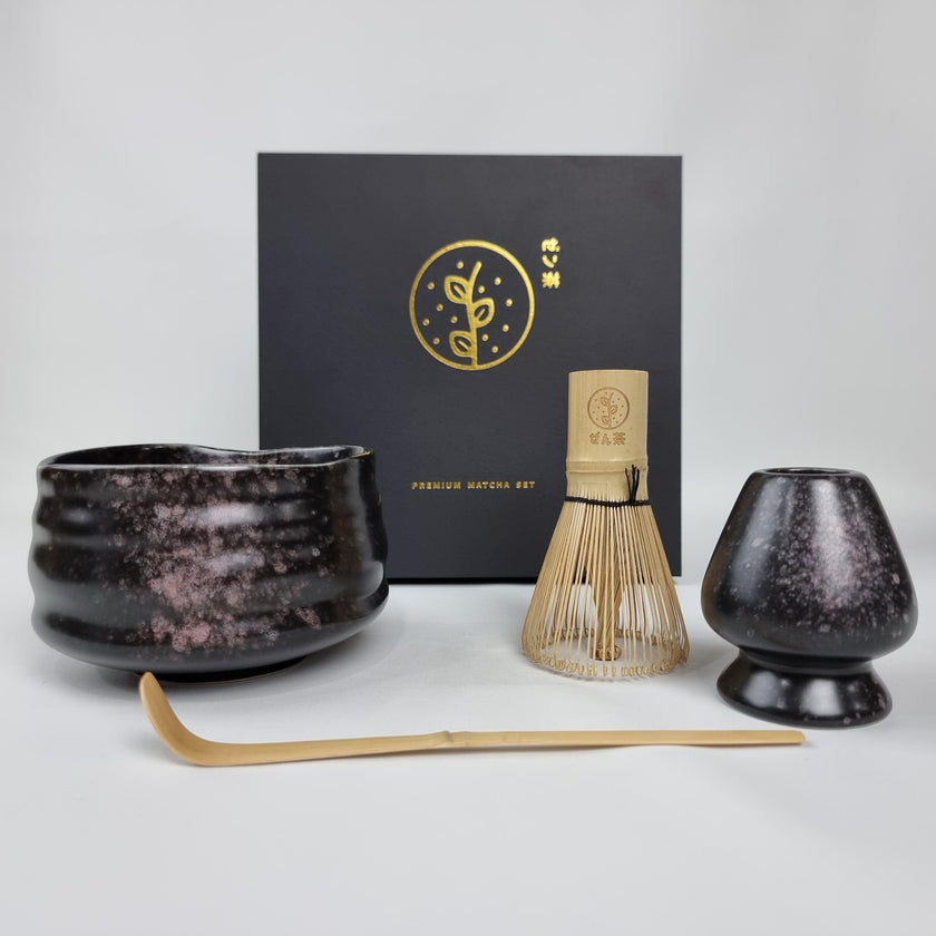 ZenCha Premium Matcha Brewing Set Set of 4 Complete Matcha Preparation