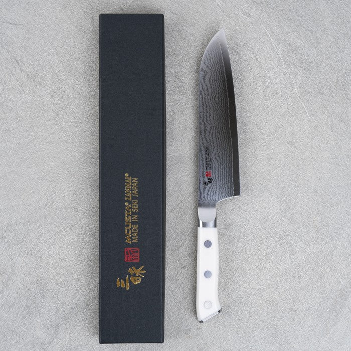 MCUSTA Corian Series VG10 33-Damascus Santoku 180mm