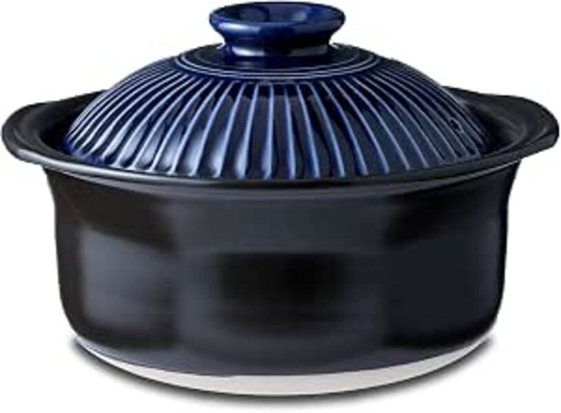 Japanese Ceramic Rice Cooker Pot Bankoyaki Ginpo Kikka 5 Cups