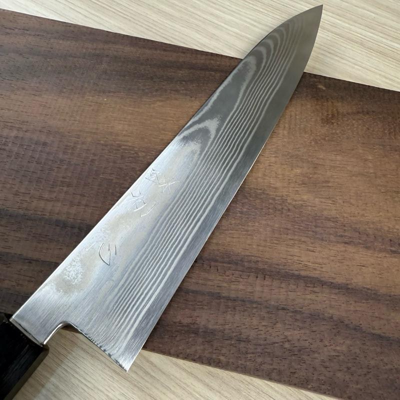 Japanese Knife Hatsukokoro GIN-SAN Ginsou Nickel Damascus Gyuto 210mm