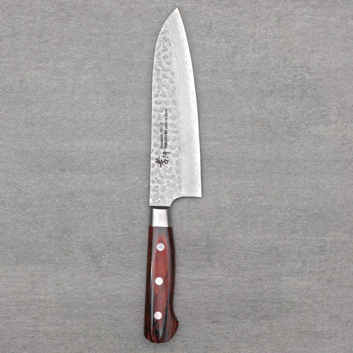 SAKAI TAKAYUKI 33-Layer Damascus Hammered Santoku 180mm