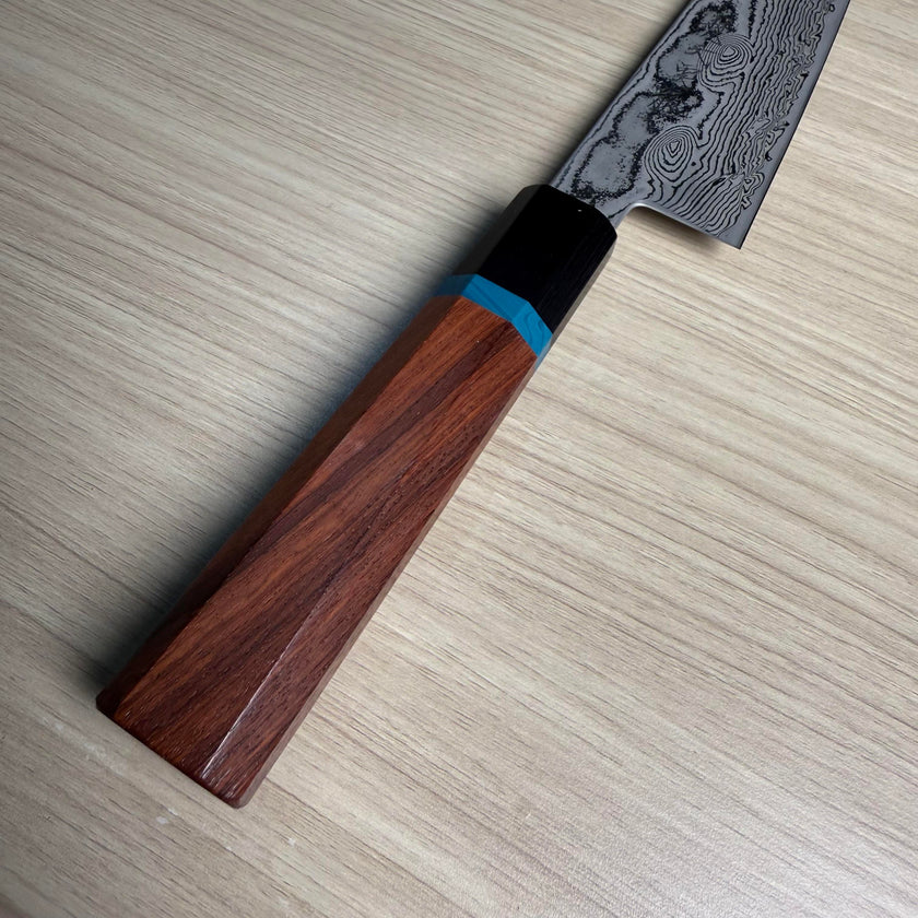 Pisau Dapur Jepang Ryusen Bonten Unryu KAI VG10 Damascus Gyuto 180mm