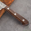 Pisau Dapur Jepang OUL Ginsan Silver#3 Nashiji Petty 135mm Dark Brown Handle