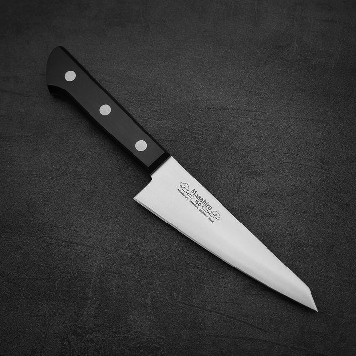 Pisau Dapur Jepang Masahiro MV Black Plywood Honesuki Knife 150mm