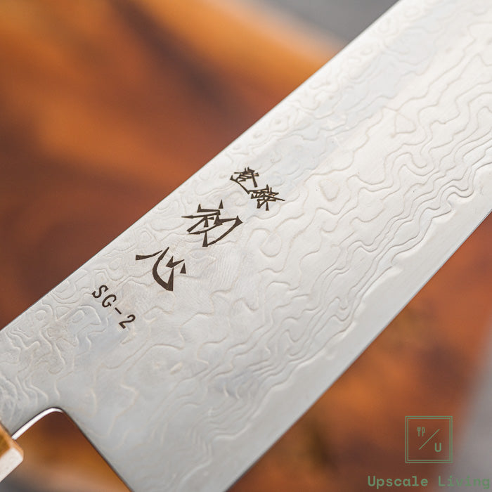 Hatsukokoro Ryuhyo SG2 Damascus Migaki Gyuto 210mm