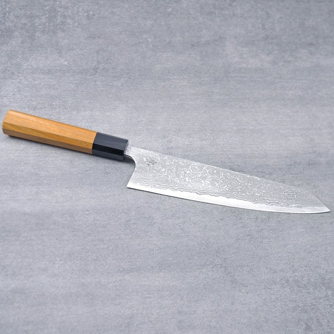 Yoshihiro Yauji Aogami #2 Damascus Kiritsuke Gyuto 210mm