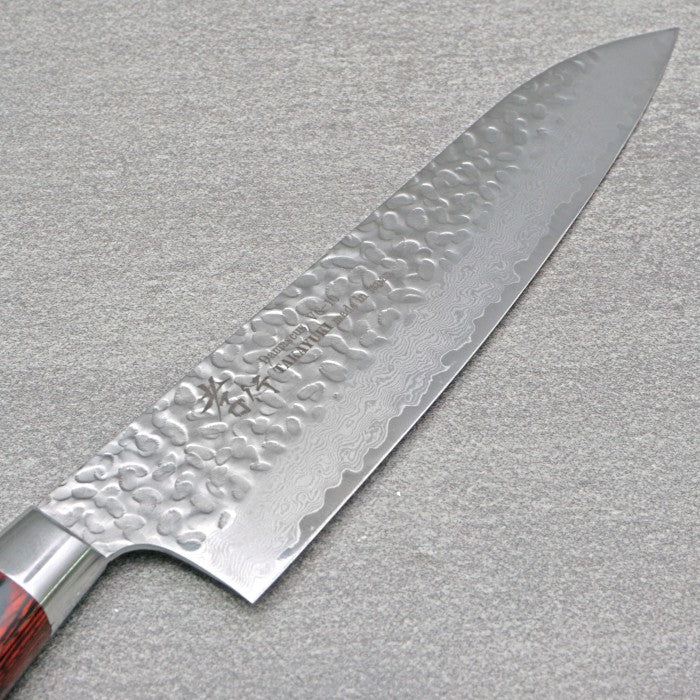 SAKAI TAKAYUKI 33-Layer Damascus Hammered Gyuto 210mm