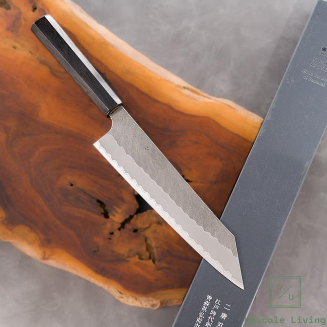 Japanese Knife Nigara Hamono Aogami Super Tsuchime Kiritsuke Gyuto 210mm