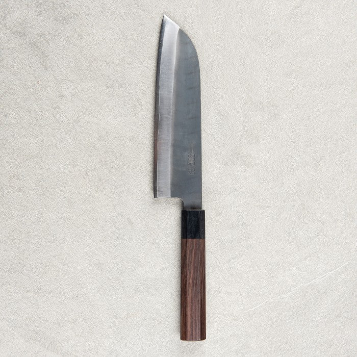 Yoshida Hamono ZDP189 Kurouchi Santoku 180mm