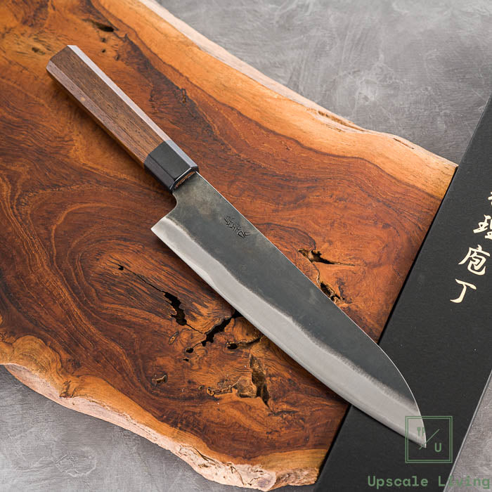 Pisau Dapur Jepang Yoshida Hamono Aogami#1  Kurouchi Gyuto 210mm