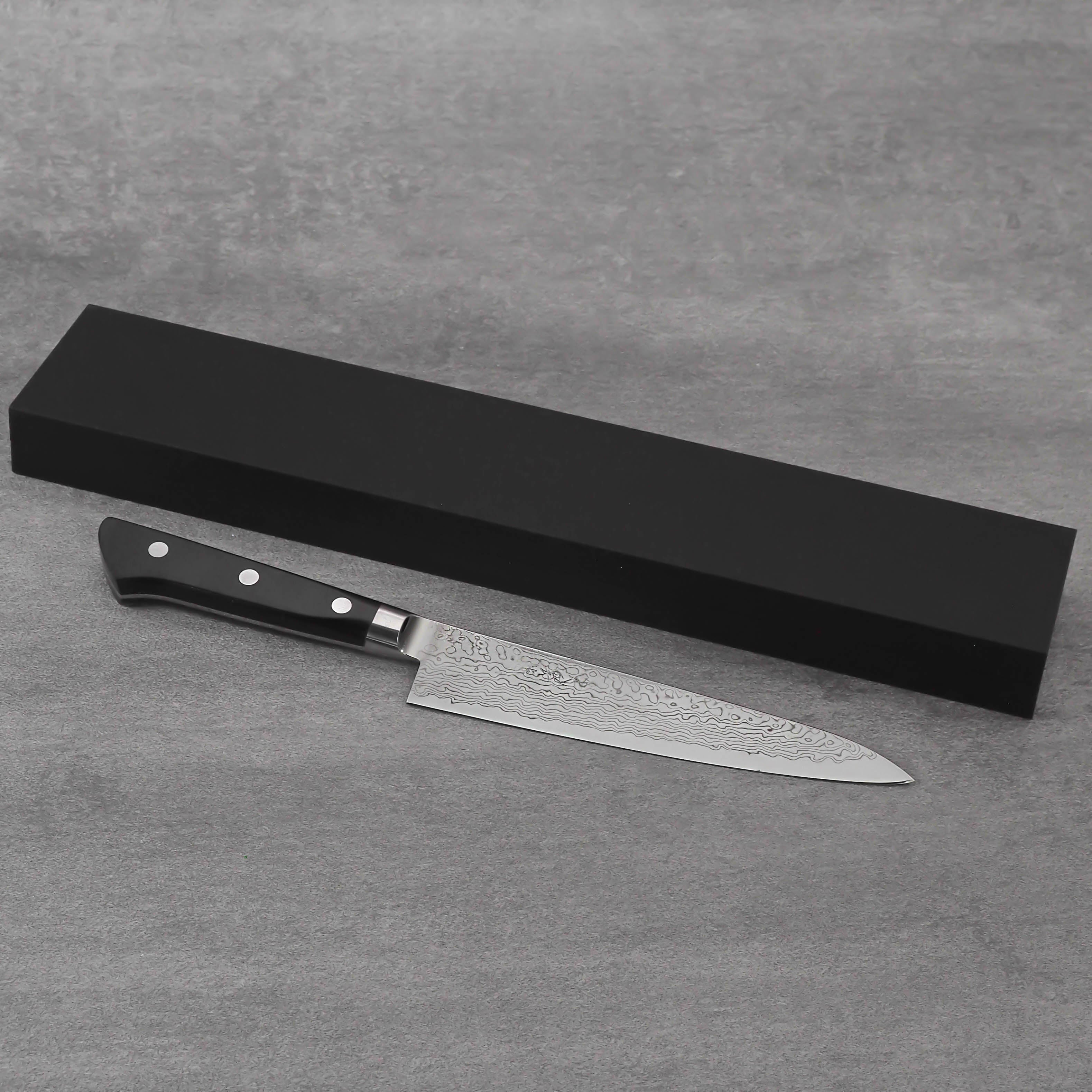 Pisau Dapur Jepang Ryusen Bonten Unryu VG10 Damascus Petty 150mm