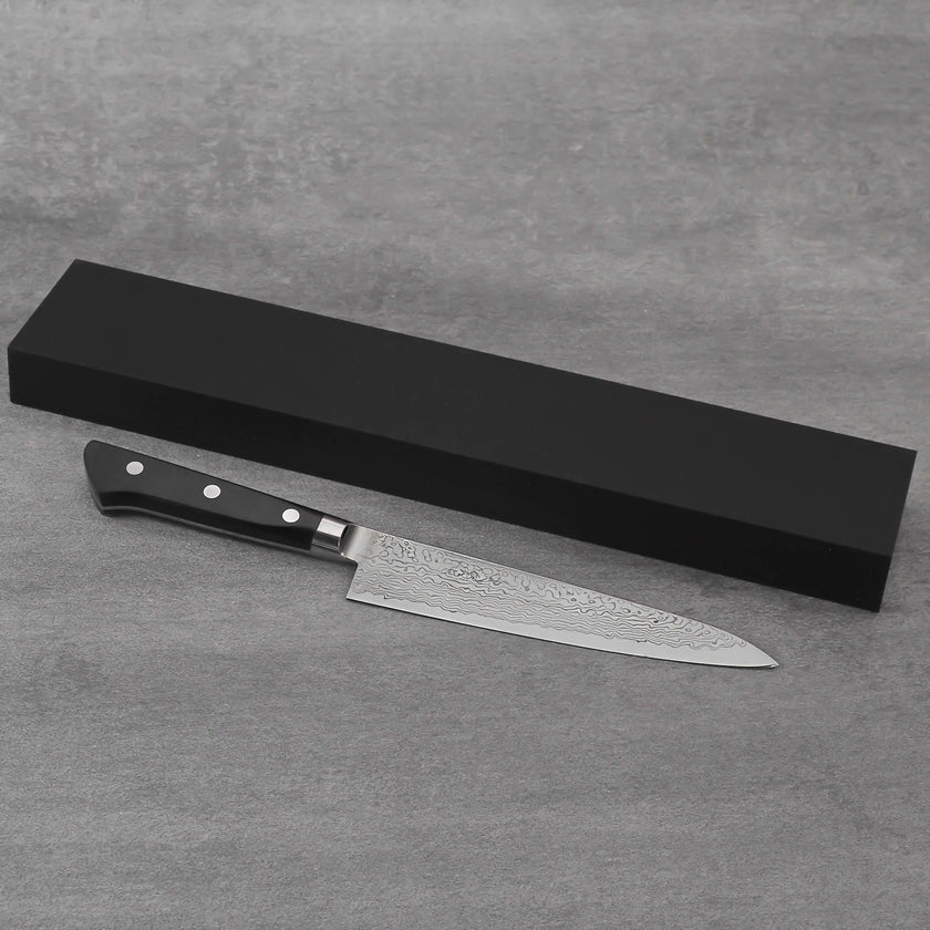 Pisau Dapur Jepang Ryusen Bonten Unryu VG10 Damascus Petty 150mm