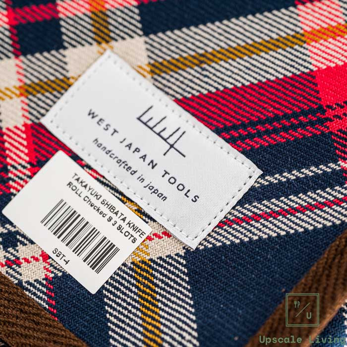 Shibata Takayuki Knife Roll Checked S 3 SLOTS