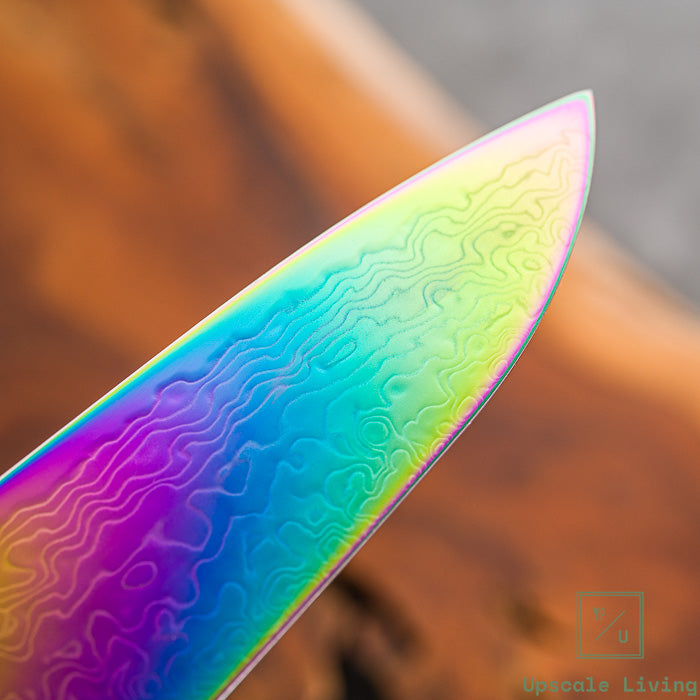 Hatsukokoro Ryuhyo Rainbow Coating SG2 Damascus Gyuto 240mm