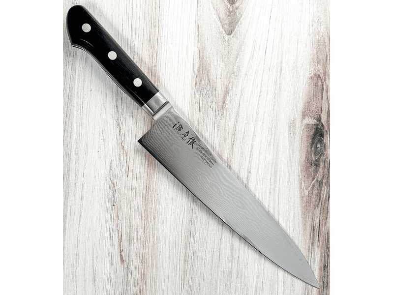 Pisau Dapur Jepang Yasuda hamono Minamotono Kotetsu VG10 Damascus 33-layer Gyuto 210MM