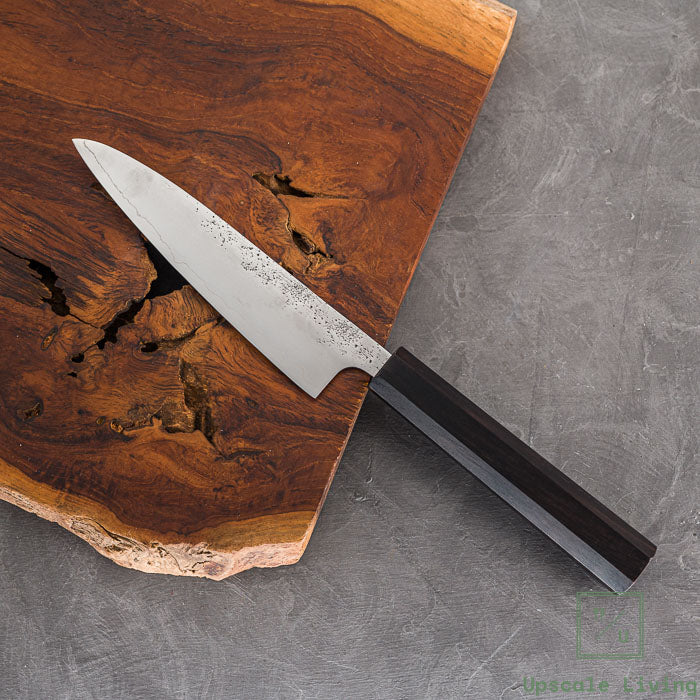 Pisau Dapur Jepang Hatsukokoro Ginrei Silver#3 Steel 3-Layer Nashiji Petty 140mm