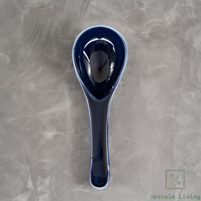 Ginpo Kikka Bankoyaki Ceramic Soup Spoon
