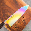 Pisau Dapur Jepang Hatsukokoro Ryuhyo Rainbow Coating SG2 Damascus Bunka 180mm