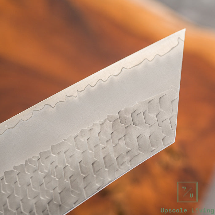 Pisau Dapur Jepang Nigara Hamono SG2 Migaki Tsuchime Kiritsuke Nakiri 180mm