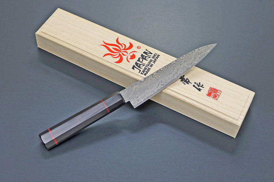 Pisau Dapur Jepang Kanetsune SG2 NAMISHIBUKI WA-PETTY 135mm