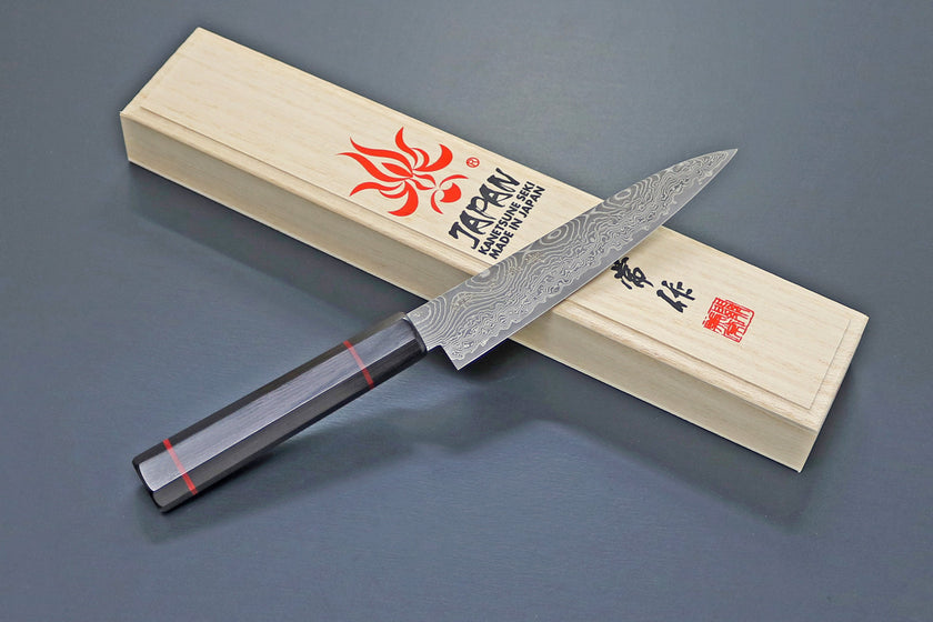 Pisau Dapur Jepang Kanetsune SG2 NAMISHIBUKI WA-PETTY 135mm