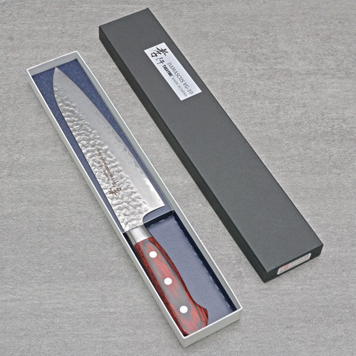 SAKAI TAKAYUKI 33-Layer Damascus Hammered Gyuto 210mm