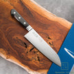 Pisau Dapur Jepang Yasuda hamono Minamotono Kotetsu VG10 Damascus 33-layer Santoku 180MM