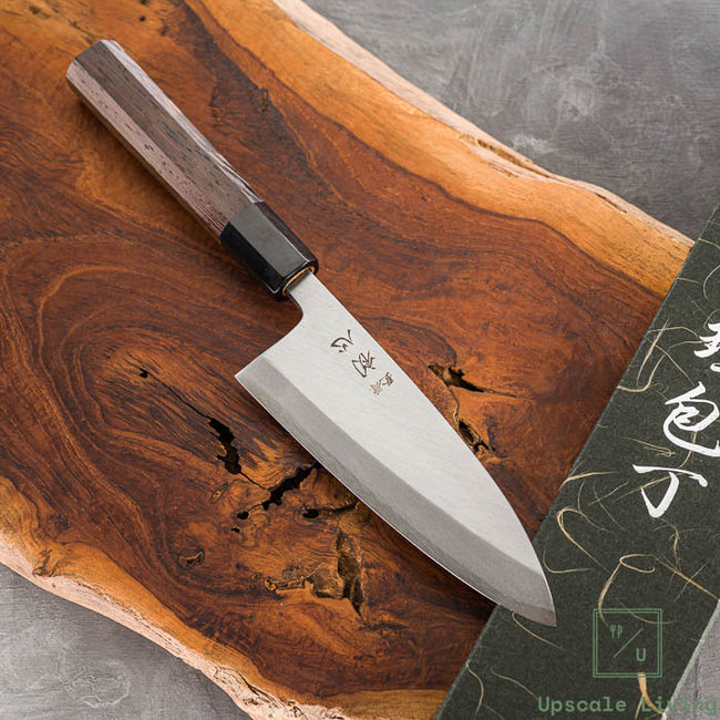 Pisau Fillet Jepang Hatsukokoro SK Steel Single Bevel Deba 150mm