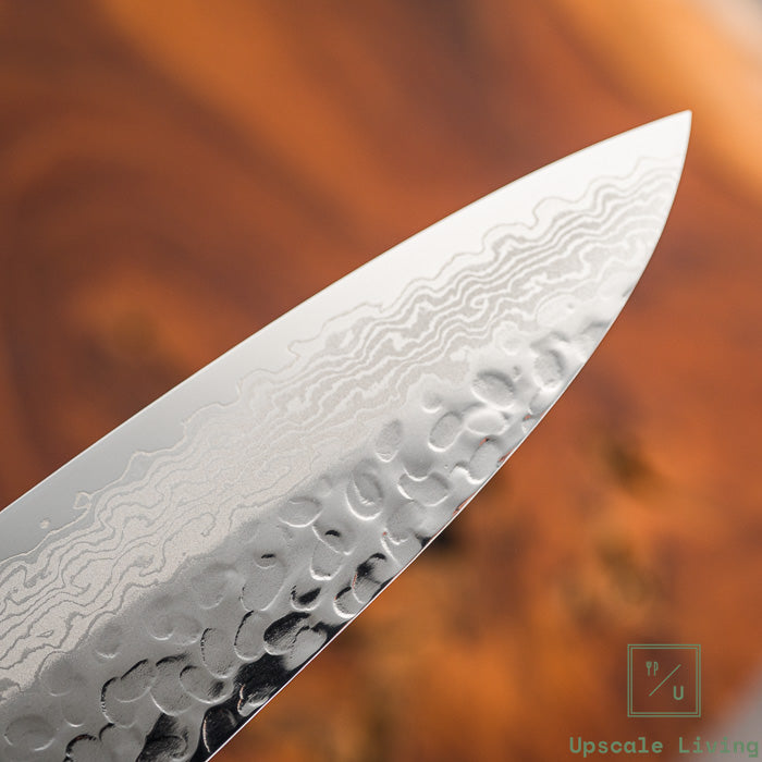 Pisau Dapur Jepang Kotetsu VG10 Tsuchime Damascus Wa-Gyuto 210mm