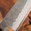 Pisau Dapur Jepang Nigara Hamono Aogami super steel Tsuchime Santoku180mm