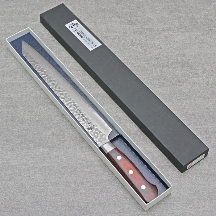 SAKAI TAKAYUKI 33-Layer Damascus Hammered Kengata 270mm