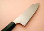 Pisau Dapur Jepang Hatsukokoro Ginga ATS-34 steel Nickel Damascus Bunka170mm
