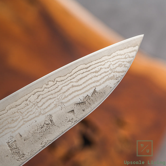 Pisau Dapur Jepang OUL SW Nickel Damascus Washiji Gyuto 210mm
