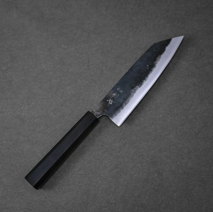 Pisau Dapur Jepang Hatsukokoro Shikkoku Aogami Blue 2 Kurouchi Bunka 165mm