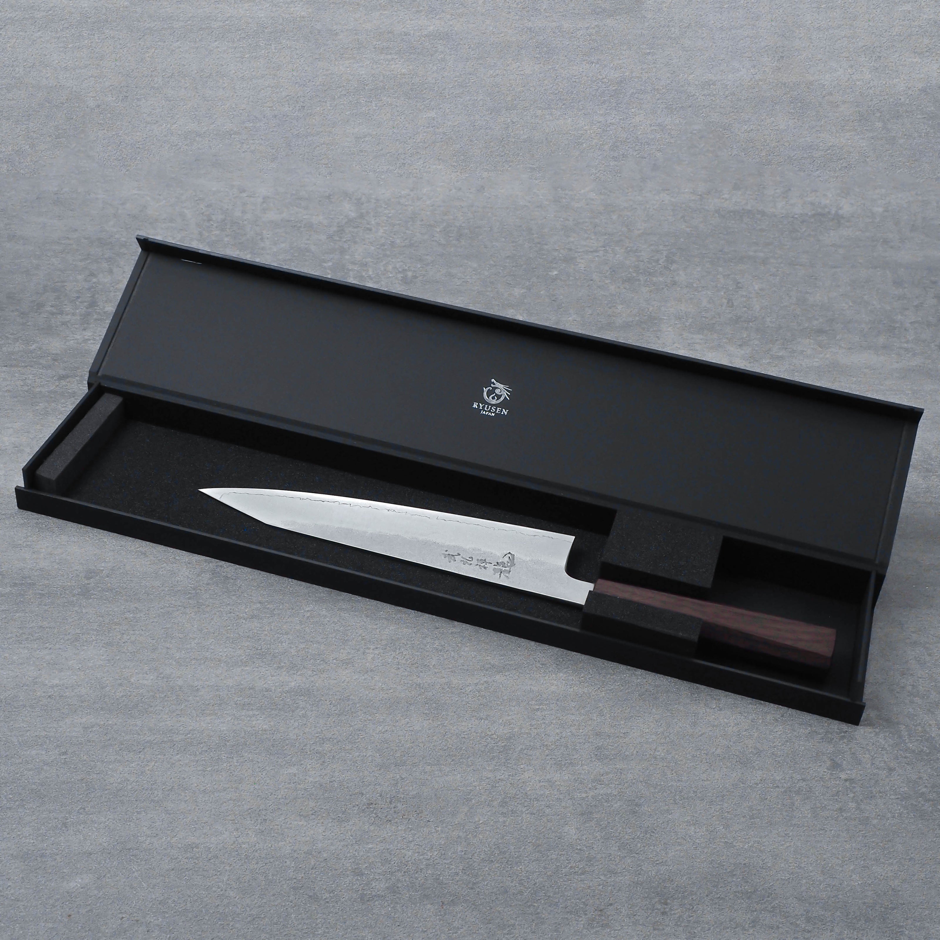 Pisau Dapur Jepang Ryusen Blazen SG2 Nashiji WA Kiritsuke Gyuto 210mm