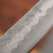 Pisau Dapur Jepang OUL Ginsan Silver#3 Nashiji Petty 135mm Dark Brown Handle