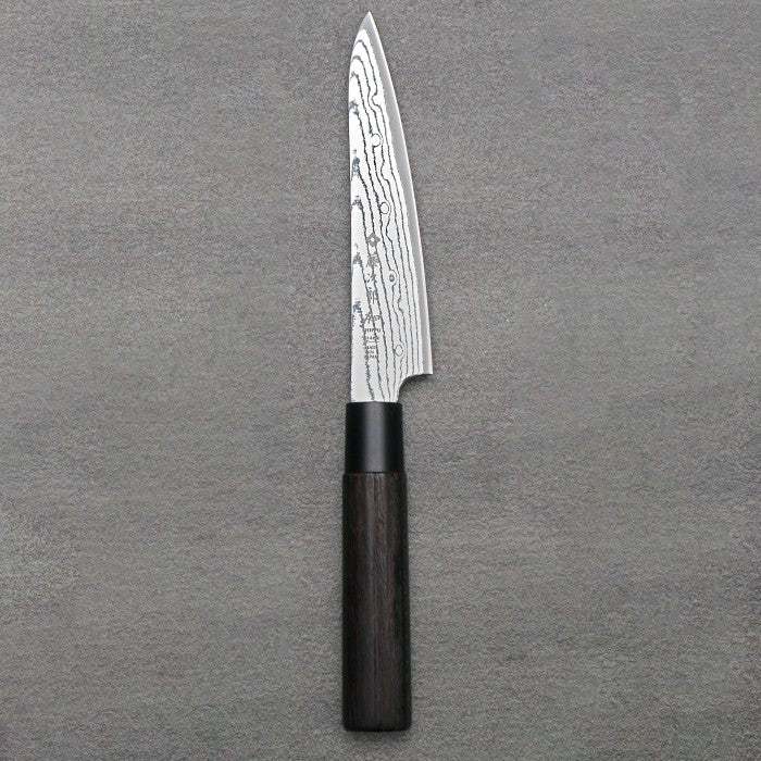 Japanese Knife TOJIRO Shippu Black DP Damascus Steel Petty 130mm