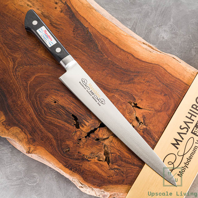 Pisau Dapur Jepang Masahiro MV Suhijiki 240mm W/Bolster