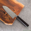 Pisau Dapur Jepang Nigara Hamono SG2 Anmon Raindrop Damascus Santoku 180mm