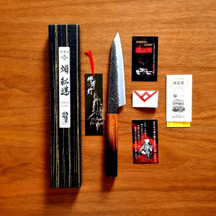 SAKAI TAKAYUKI Homura Guren Petty 150mm by Itsuo Doi