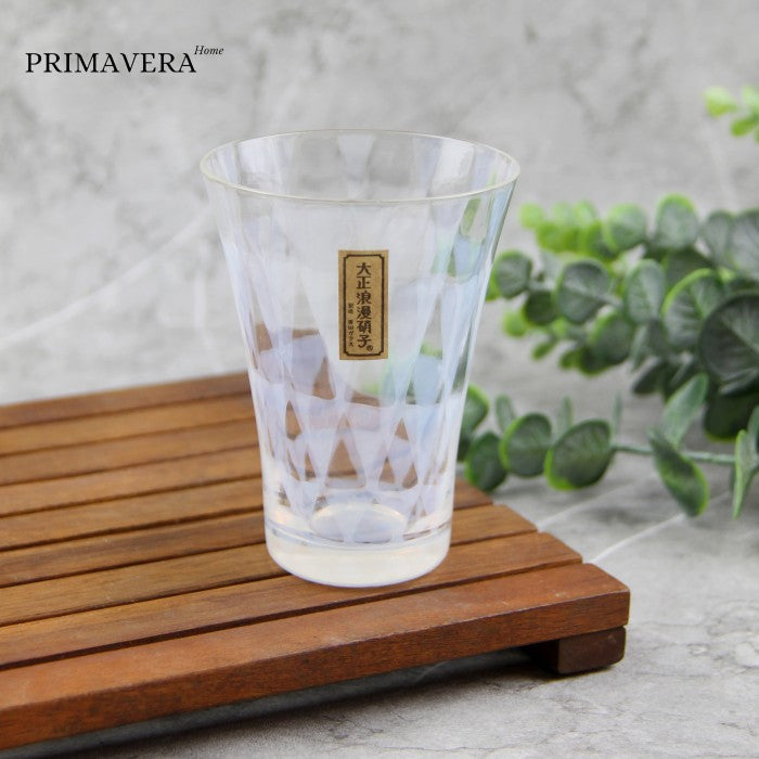 Hirota Glass Taisho Roman Diamond Soda Cup Made in Japan
