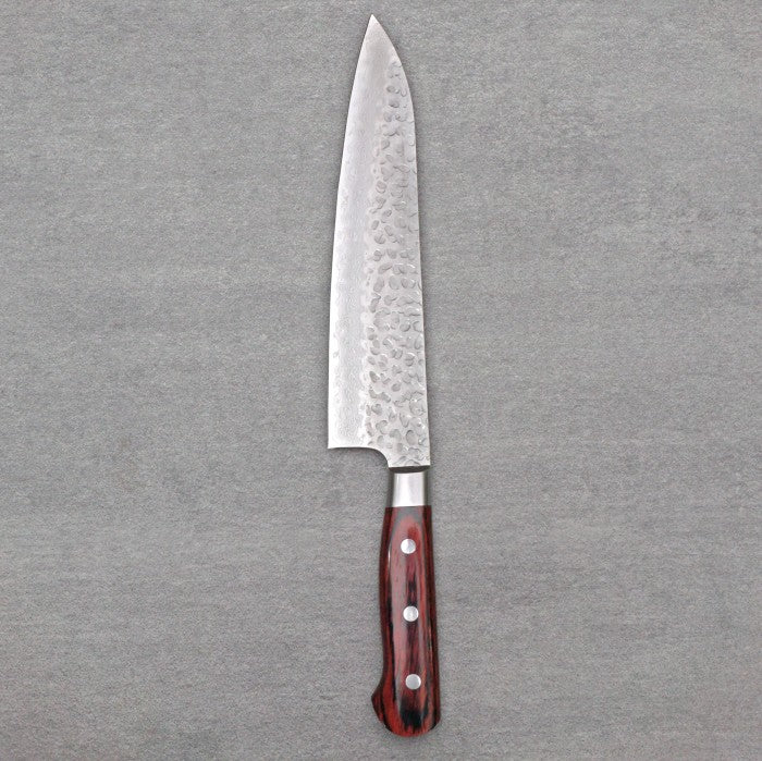 SAKAI TAKAYUKI 33-Layer Damascus Hammered Gyuto 210mm