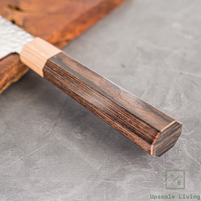 Pisau Dapur Jepang Kotetsu VG10 Tsuchime Damascus Wa-Gyuto 210mm