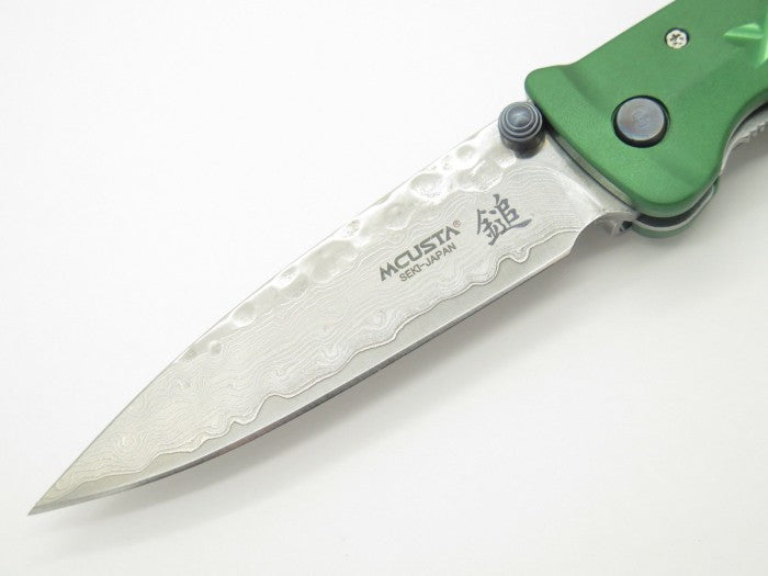 EDC Folding Knife MCUSTA VG10 Damascus Tsuchi BUSHI FUSION 85mm GREEN