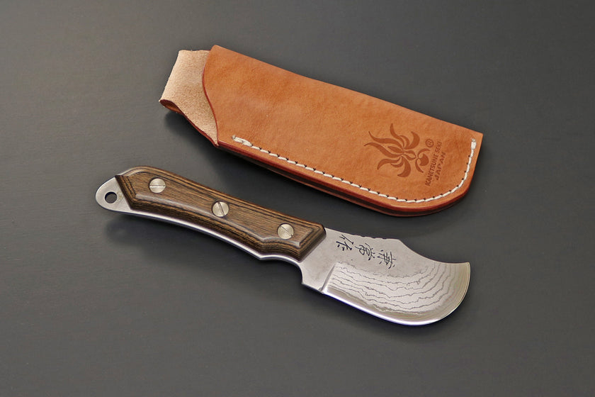 Pisau Outdoor Kanetsune Seki  Aogami#2 SESERAGI - Skinner