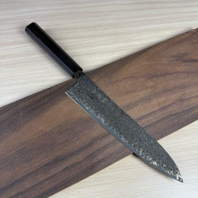 Pisau Jepang Hatsukokoro Saihyo Kurozome SG2 Damascus Gyuto 210mm