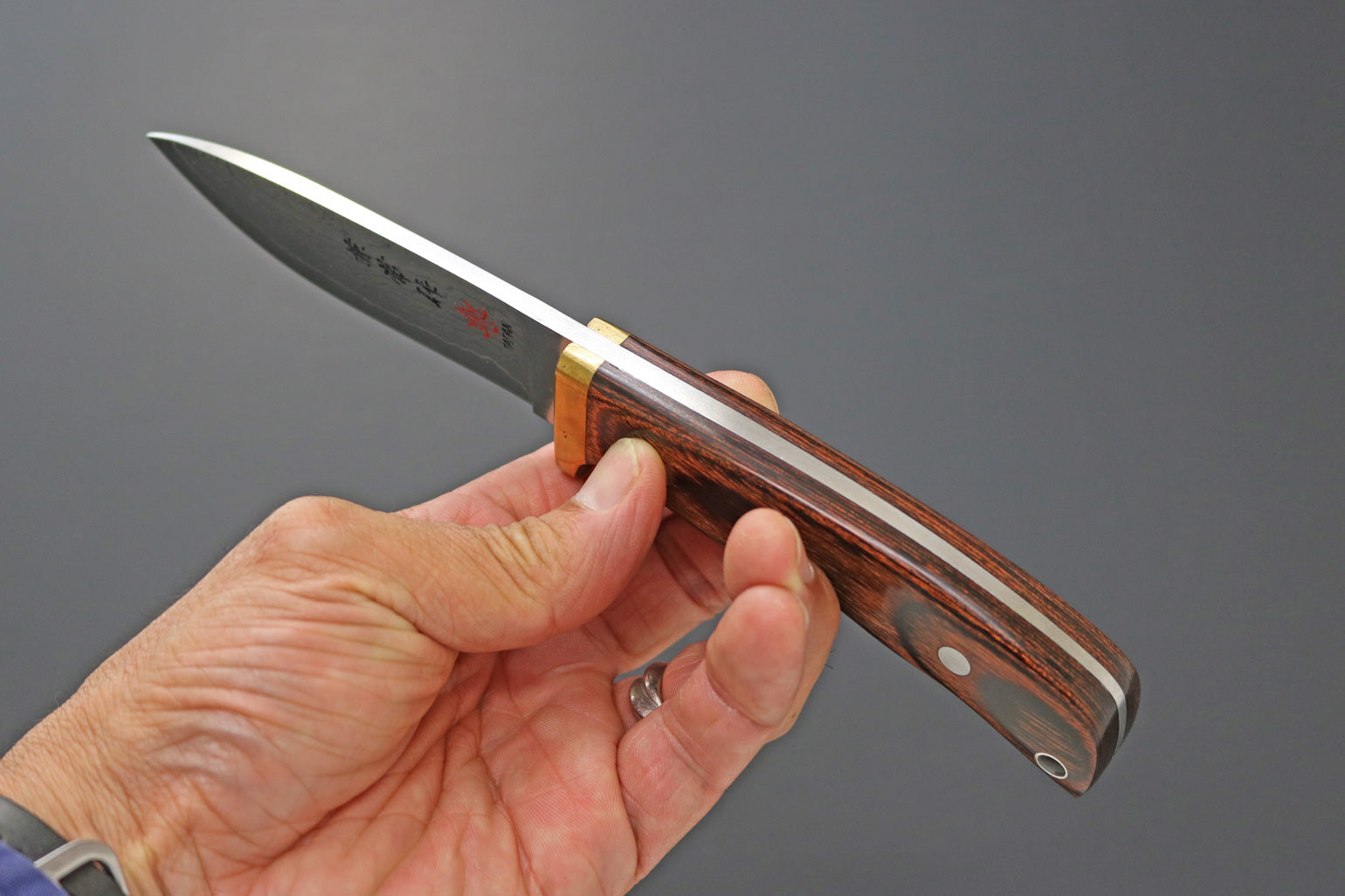 Kanetsune Seki VG10 SUBARU-Drop point Pisau Outdoor