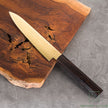 Pisau Dapur Jepang Hatsukokoro Ryuhyo  Gold coating  SG2 Damascus Petty150mm