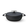 Casserole Pot UNILLOY Casserole Shallow Matt Black