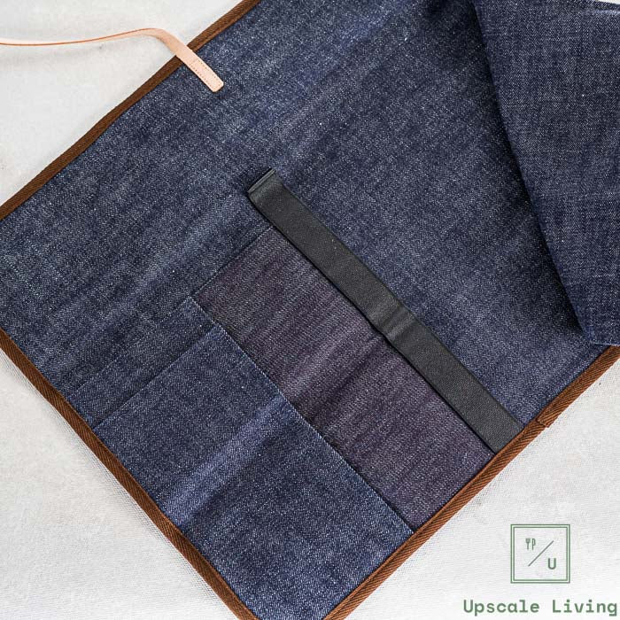 Shibata Takayuki Knife Roll Checked S 3 SLOTS